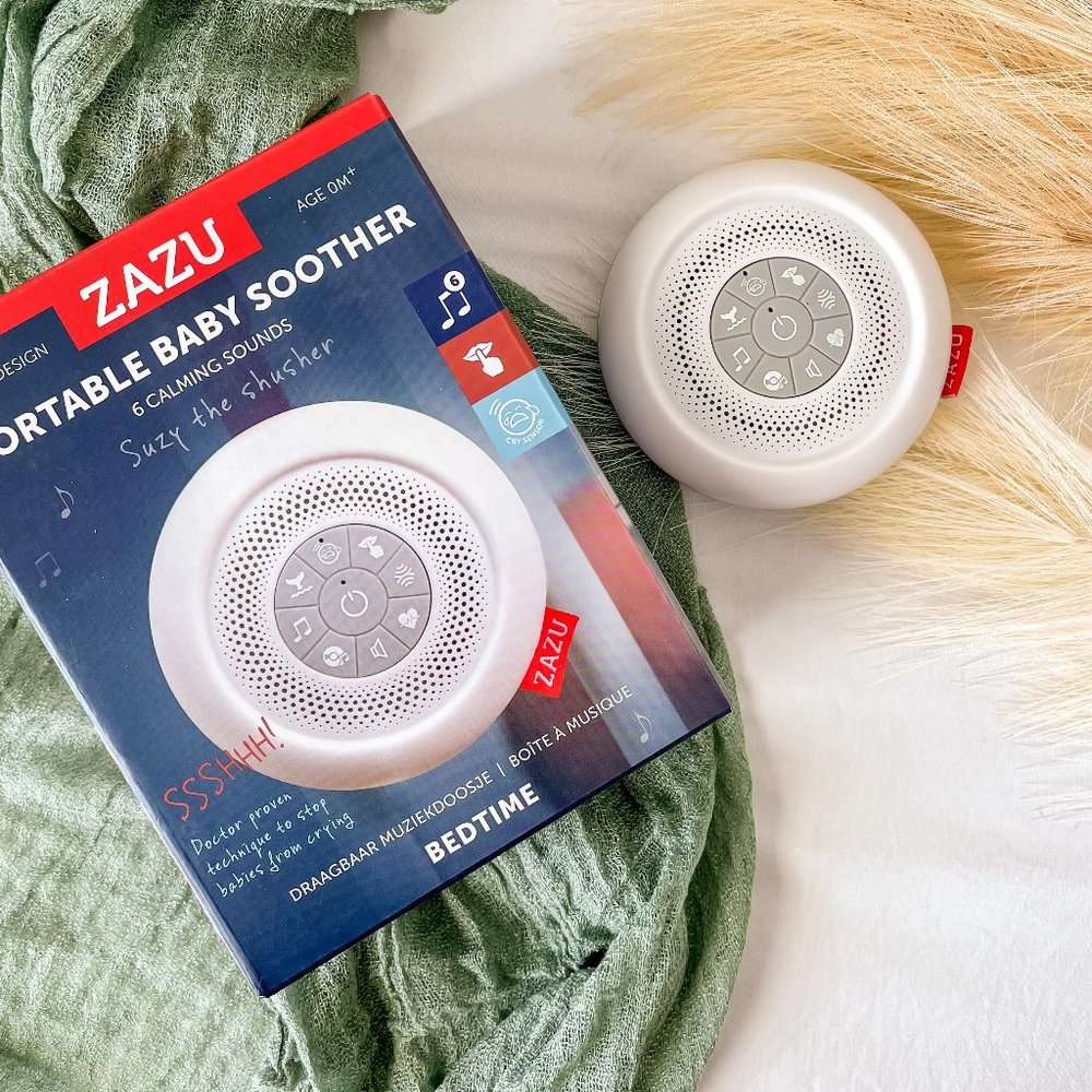 NWT Zazu Kids Portable Baby Soother Shusher White Noise Travel Friendly